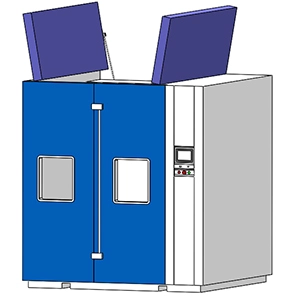 Porte latérale supérieure de chambre thermique de plain-pied