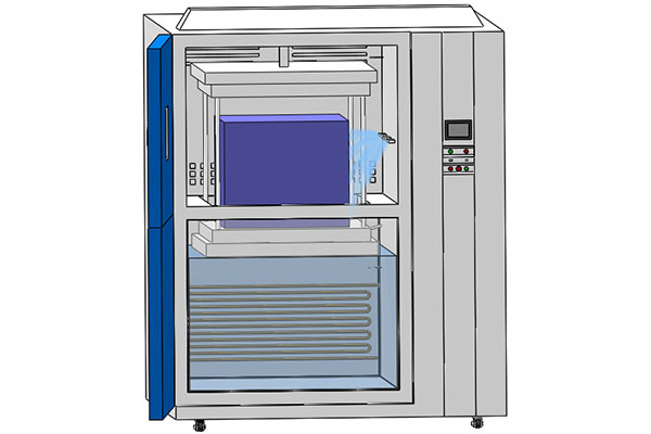 Chambre d'essai d'impact de l'eau froide LIB-en conformité avec la norme ISO 16750-4